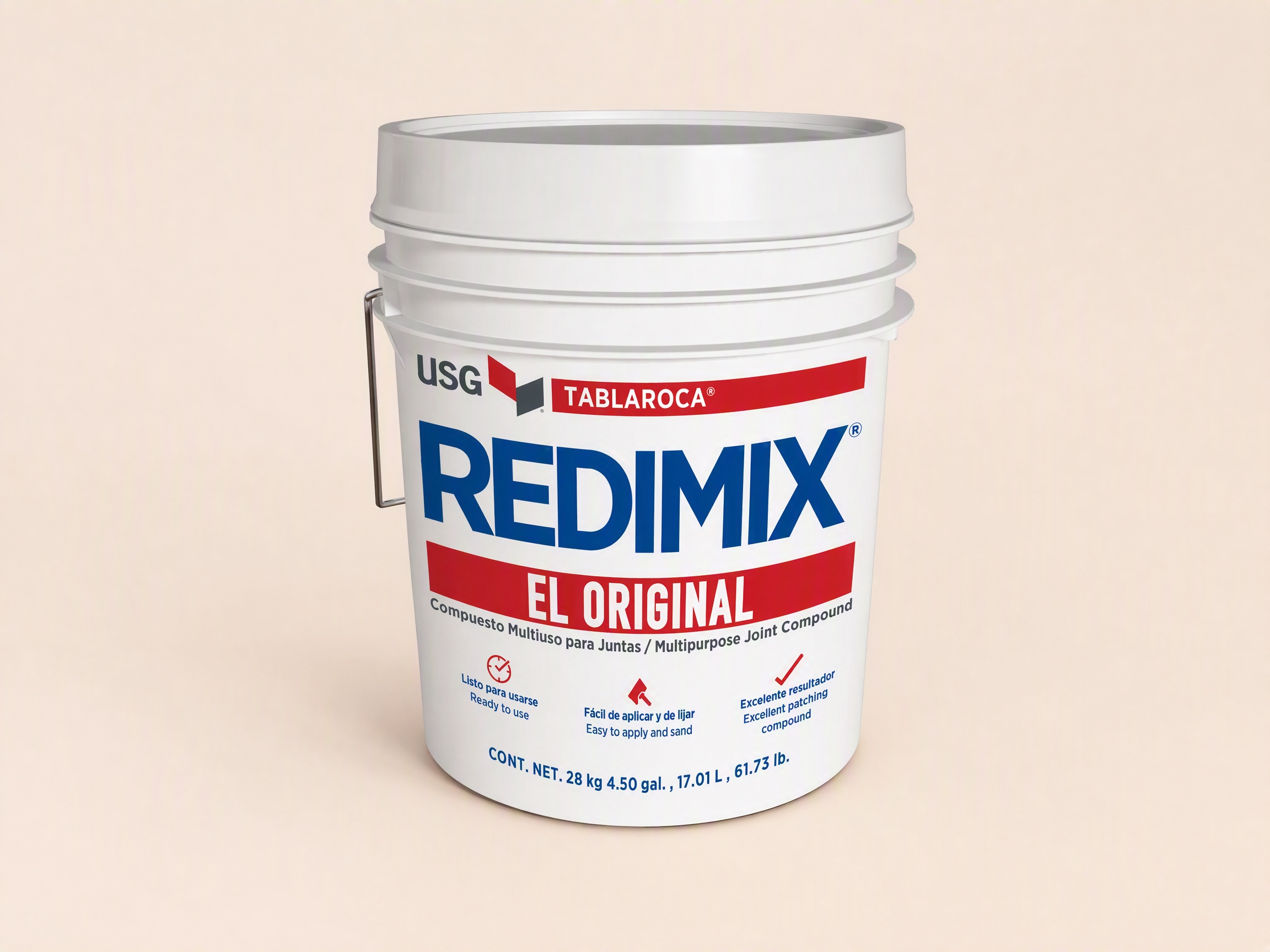 Cubeta de compuesto para juntas USG Redimix